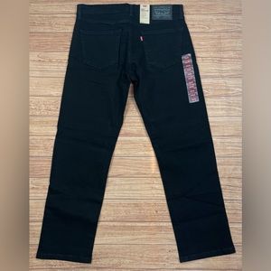 Levis 505 Jeans Mens Regular Fit Straight Leg Black Size 34x30
